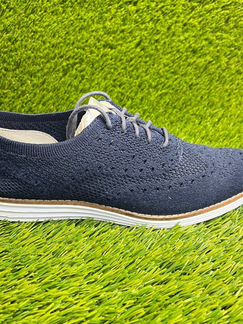 Cole Haan OriginalGrand Stitchlite Womens Size 6.5B Blue Wingtip Oxford Shoes